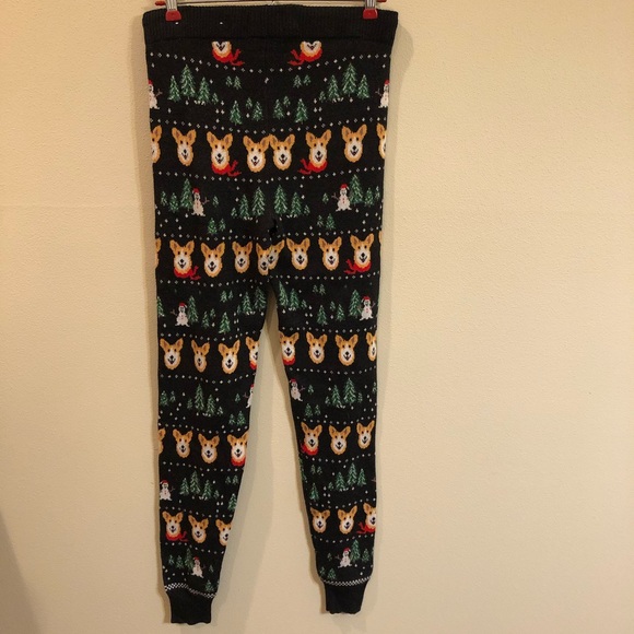 American Eagle Christmas Corgi Dog Leggings Pants - Picture 7 of 7